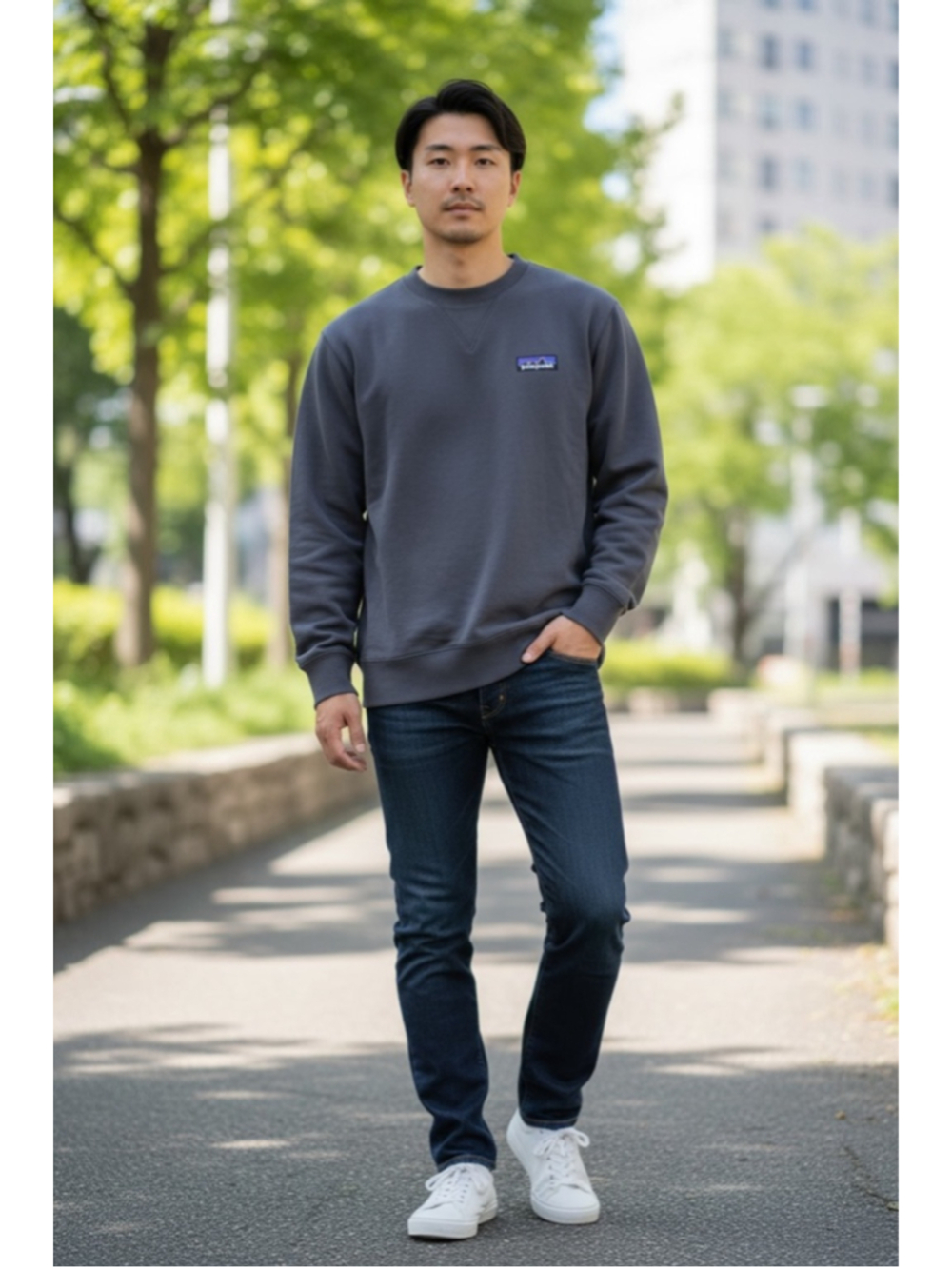 Men's Patagonia Ink Black Daily Crewneck Sweatshirt M